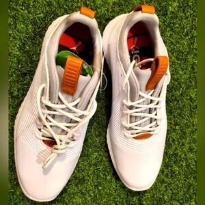 NWT Puma Ignite golf shoes snickers with orange spikes Sz 5C no box unisex
